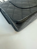 Sac à bandoulière Timeless 11.12 en cuir caviar noir - Chanel
