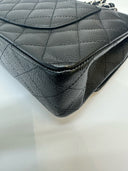 Sac à bandoulière Timeless 11.12 en cuir caviar noir - Chanel