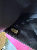 Sac à bandoulière Wallet-On-Chain en cuir verni gris - Chanel
