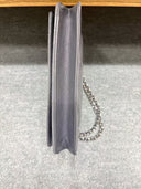 Sac à bandoulière Wallet-On-Chain en cuir verni gris - Chanel