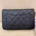 Sac à bandoulière Wallet-On-Chain en cuir caviar noir - Chanel