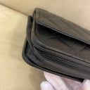 Sac à bandoulière Wallet-On-Chain en cuir caviar noir - Chanel