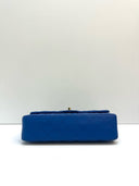 Sac à bandoulière Timeless 11.12 en cuir lisse bleu - Chanel