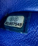 Sac à bandoulière Timeless 11.12 en cuir lisse bleu - Chanel