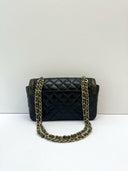 Sac à bandoulière Timeless Bicolore en cuir vert et noir - Chanel