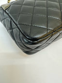 Sac à bandoulière Timeless Bicolore en cuir vert et noir - Chanel