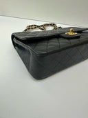 Sac à bandoulière Timeless 11.12 en cuir caviar noir - Chanel