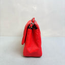 Sac à bandoulière Timeless 20CM en cuir lisse rouge - Chanel