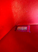 Sac à bandoulière Timeless 20CM en cuir lisse rouge - Chanel