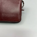 Sac à bandoulière Wallet-On-Chain en cuir caviar bordeaux - Chanel