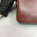 Sac à bandoulière Wallet-On-Chain en cuir caviar bordeaux - Chanel