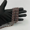 Sac à bandoulière Wallet-On-Chain en cuir caviar bordeaux - Chanel