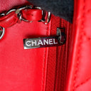 Sac à bandoulière Timeless 20CM en cuir lisse rouge - Chanel