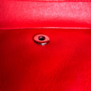Sac à bandoulière Timeless 20CM en cuir lisse rouge - Chanel