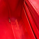 Sac à bandoulière Timeless 20CM en cuir lisse rouge - Chanel