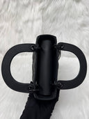 Sac à bandoulière Mini Lady Dior en cuir lisse noir - Christian Dior