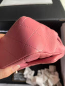 Sac à bandoulière Timeless 20CM en cuir lisse rose - Chanel