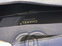 Sac à bandoulière Timeless 11.12 en cuir caviar bleu - Chanel