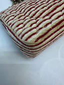 Sac à bandoulière Timeless en tweed beige et rouge - Chanel