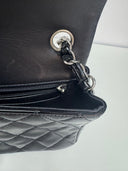 Sac à bandoulière Mini Timeless 20CM en cuir verni noir - Chanel