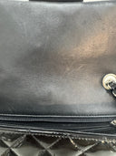 Sac à bandoulière Mini Timeless 20CM en cuir verni noir - Chanel