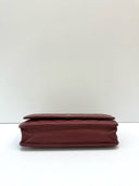 Sac à bandoulière Wallet-On-Chain en cuir caviar bordeaux - Chanel