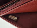 Sac à bandoulière Wallet-On-Chain en cuir caviar bordeaux - Chanel