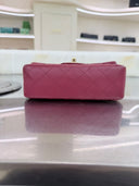 Sac à bandoulière Timeless 20CM en cuir lisse magenta - Chanel