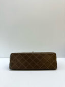 Sac à bandoulière 2.55 en cuir d'agneau marron - Chanel