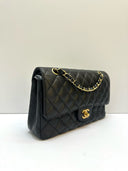 Sac à bandoulière Timeless 11.12 en cuir caviar noir 25CM - Chanel