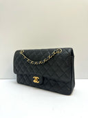 Sac à bandoulière Timeless 11.12 en cuir caviar noir 25CM - Chanel