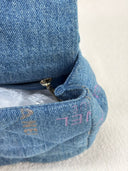Sac à bandoulière Mood Mini Rectangulaire en denim bleu - Chanel