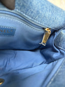 Sac à bandoulière Mood Mini Rectangulaire en denim bleu - Chanel