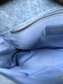 Sac à bandoulière Mood Mini Rectangulaire en denim bleu - Chanel