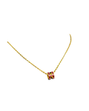 Collier Mini Pop H en émail bordeaux - Hermès