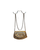 Sac à bandoulière Wallet On Chain en cuir doré - Chanel