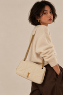 Sac Jamie 4.3 Small à bandoulière en cuir crème - Saint-Laurent