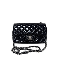 Sac à bandoulière Mini Timeless 20CM en cuir verni noir - Chanel