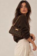 Sac à bandoulière Pochette Liv en toile monogram et cuir - Louis Vuitton