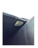 Sac à bandoulière Wallet-On-Chain en cuir lisse noir - Chanel