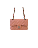 Sac à bandoulière Timeless 23CM en cuir lisse orange clair - Chanel
