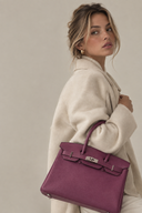 Sac à main Birkin 30 en cuir epsom anémone - Hermès